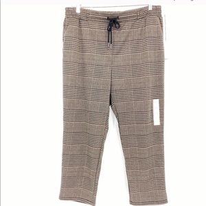 A New Day Glen Plaid Drawstring Ankle Pants